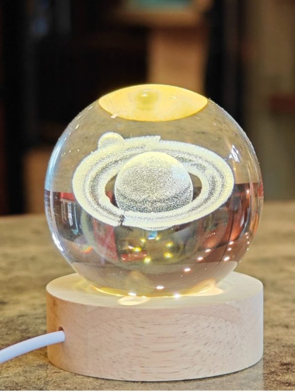 3d Galaxy Space Crystal Ball