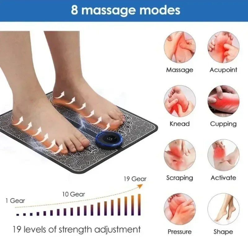 Electric EMS Foot Massager Pad